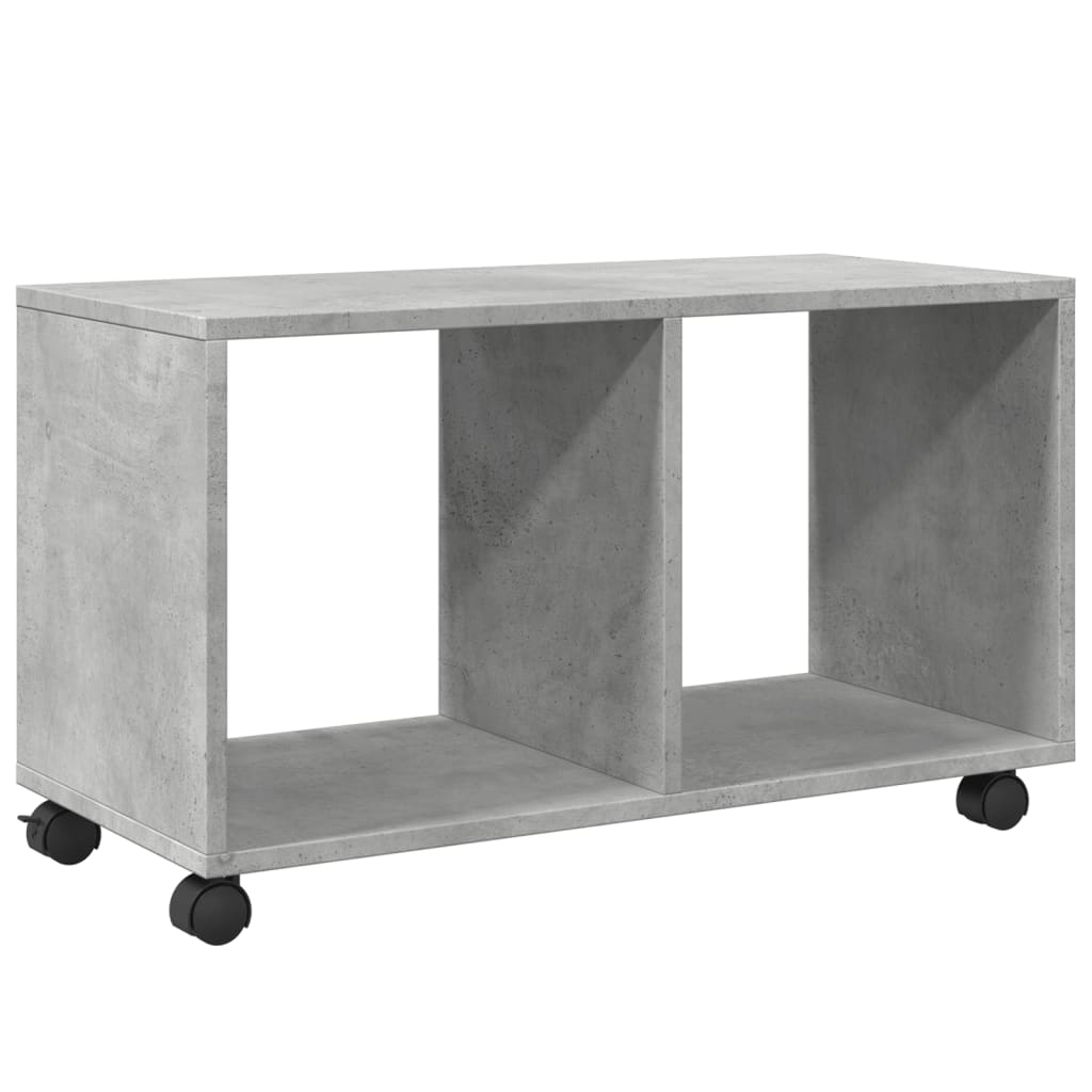 Rolkast 72x33x42,5 cm bewerkt hout betongrijs is nu te koop bij PeponiXL, paradijselijk wonen!