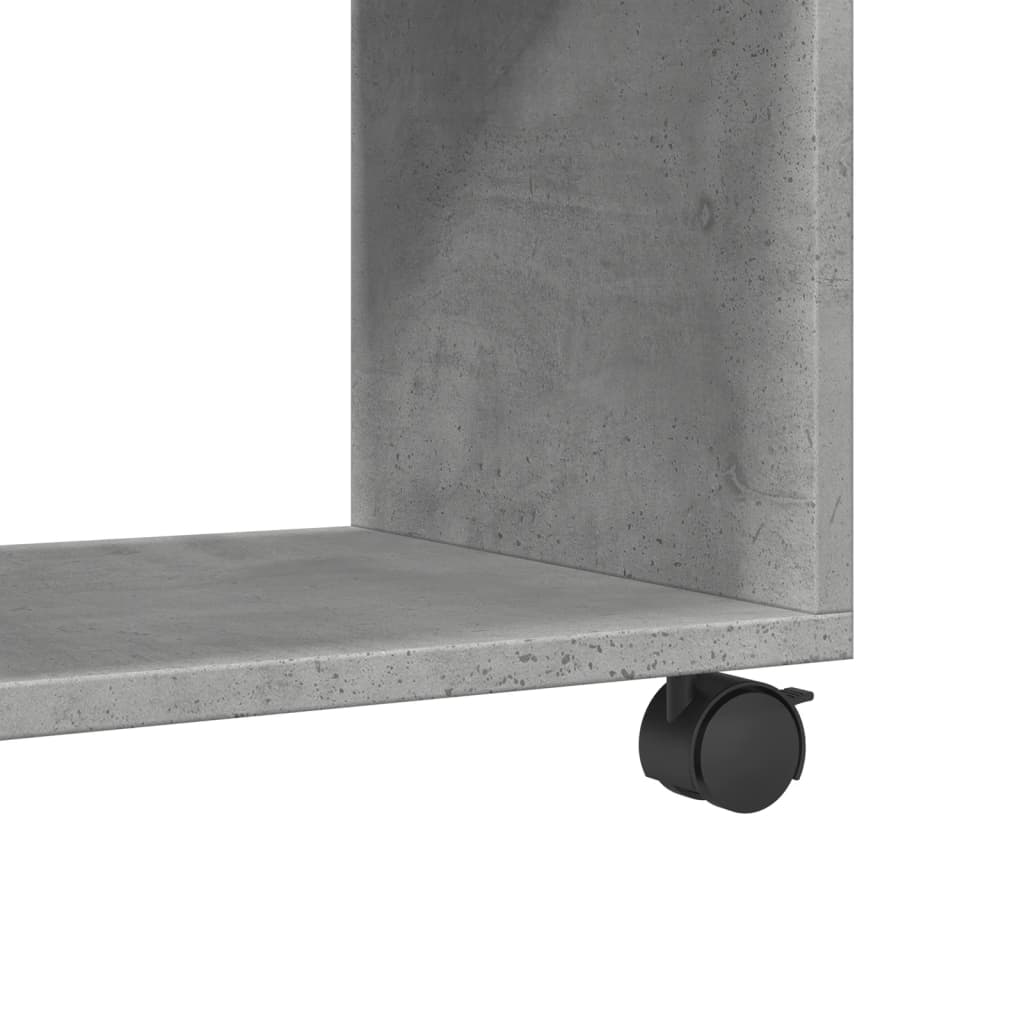 Rolkast 72x33x42,5 cm bewerkt hout betongrijs is nu te koop bij PeponiXL, paradijselijk wonen!