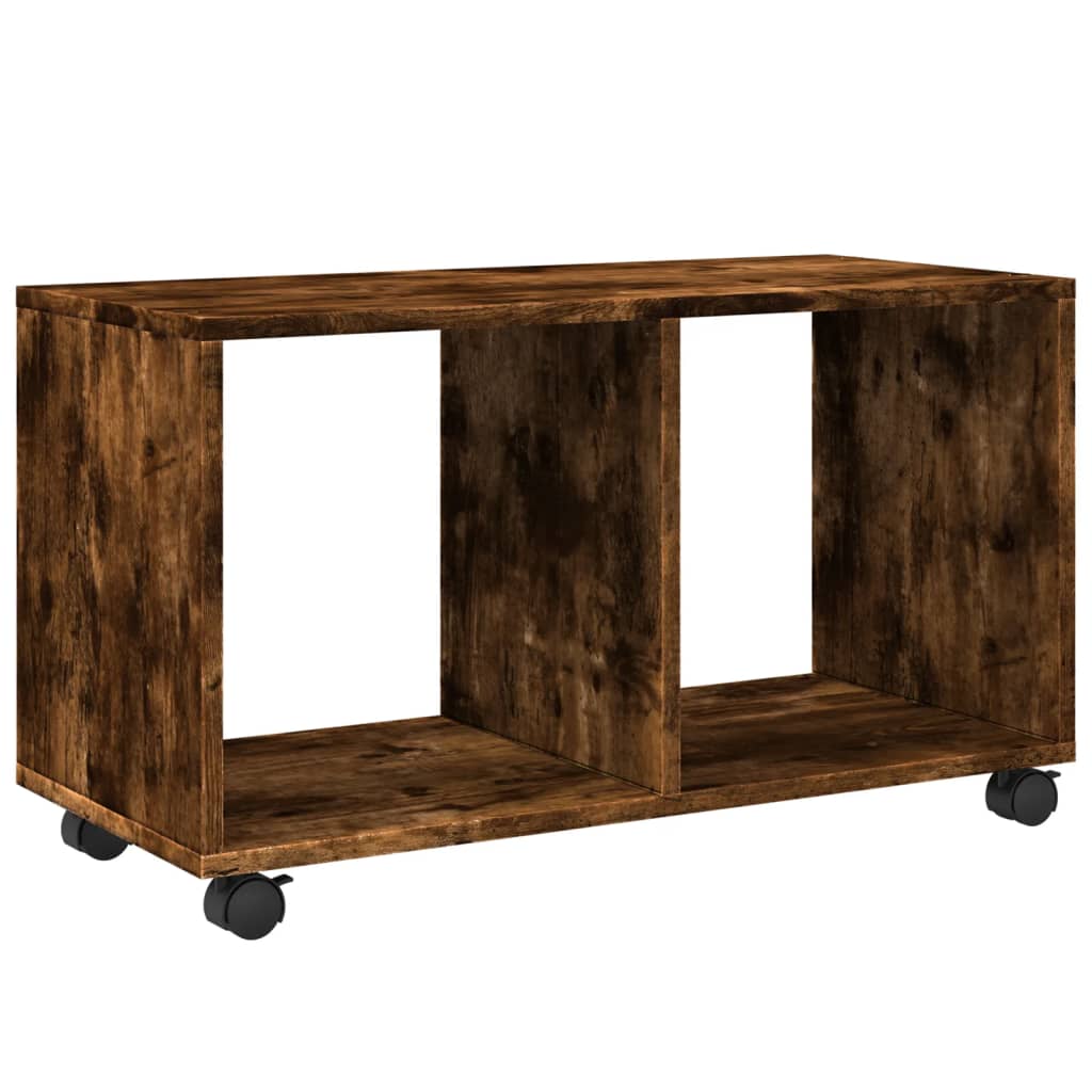 Rolkast 72x33x42,5 cm bewerkt hout gerookt eikenkleurig is nu te koop bij PeponiXL, paradijselijk wonen!