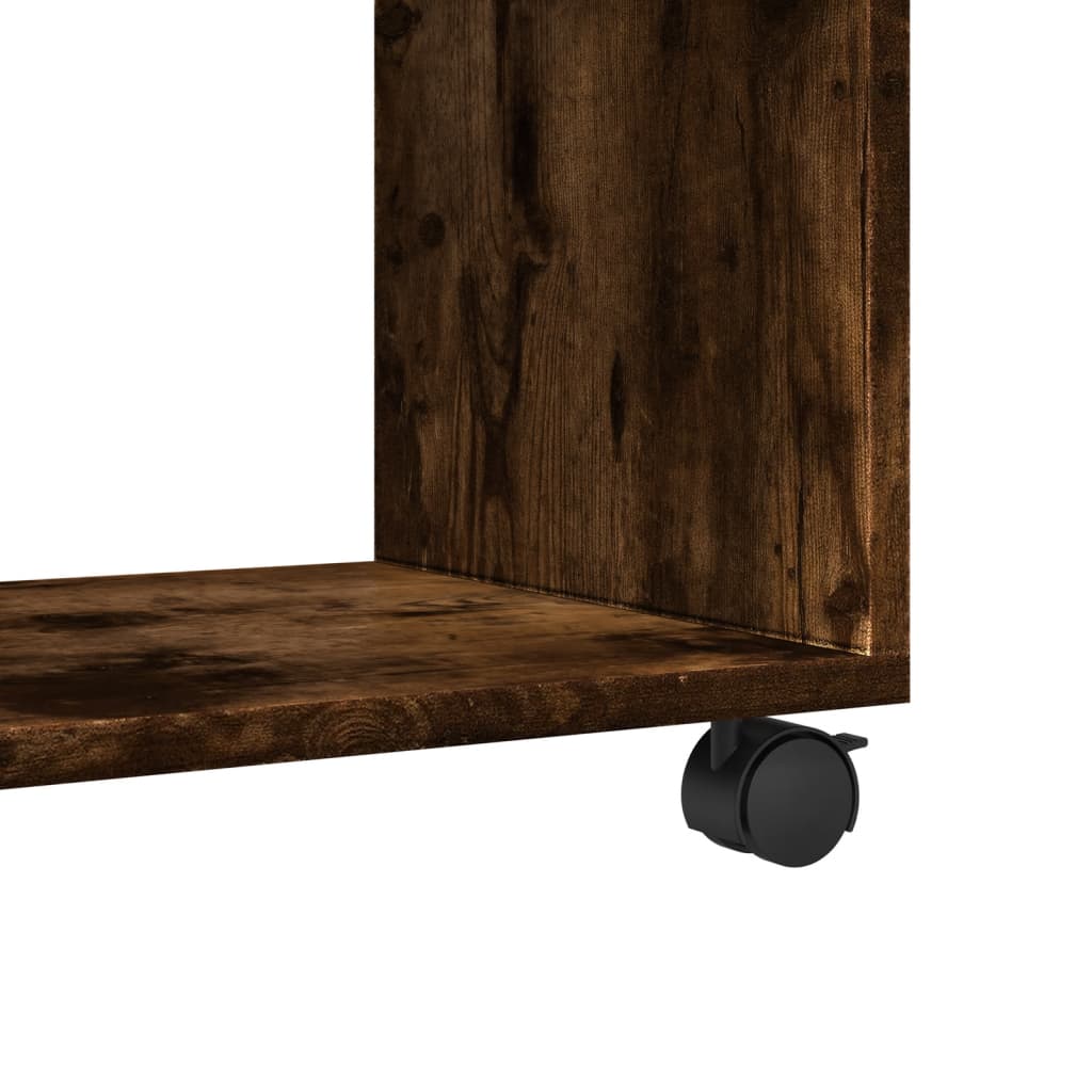 Rolkast 72x33x42,5 cm bewerkt hout gerookt eikenkleurig is nu te koop bij PeponiXL, paradijselijk wonen!