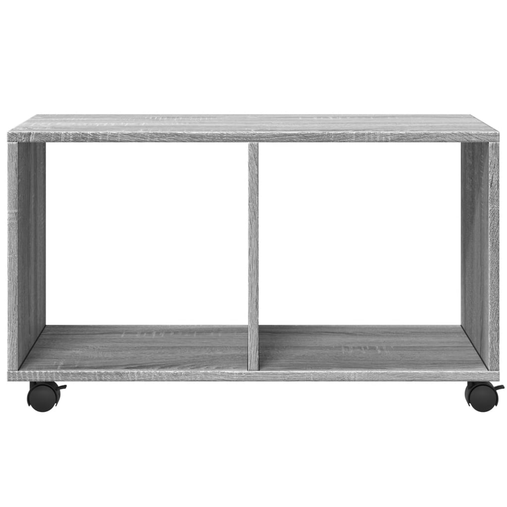 Rolkast 72x33x42,5 cm bewerkt hout grijs sonoma eikenkleurig is nu te koop bij PeponiXL, paradijselijk wonen!
