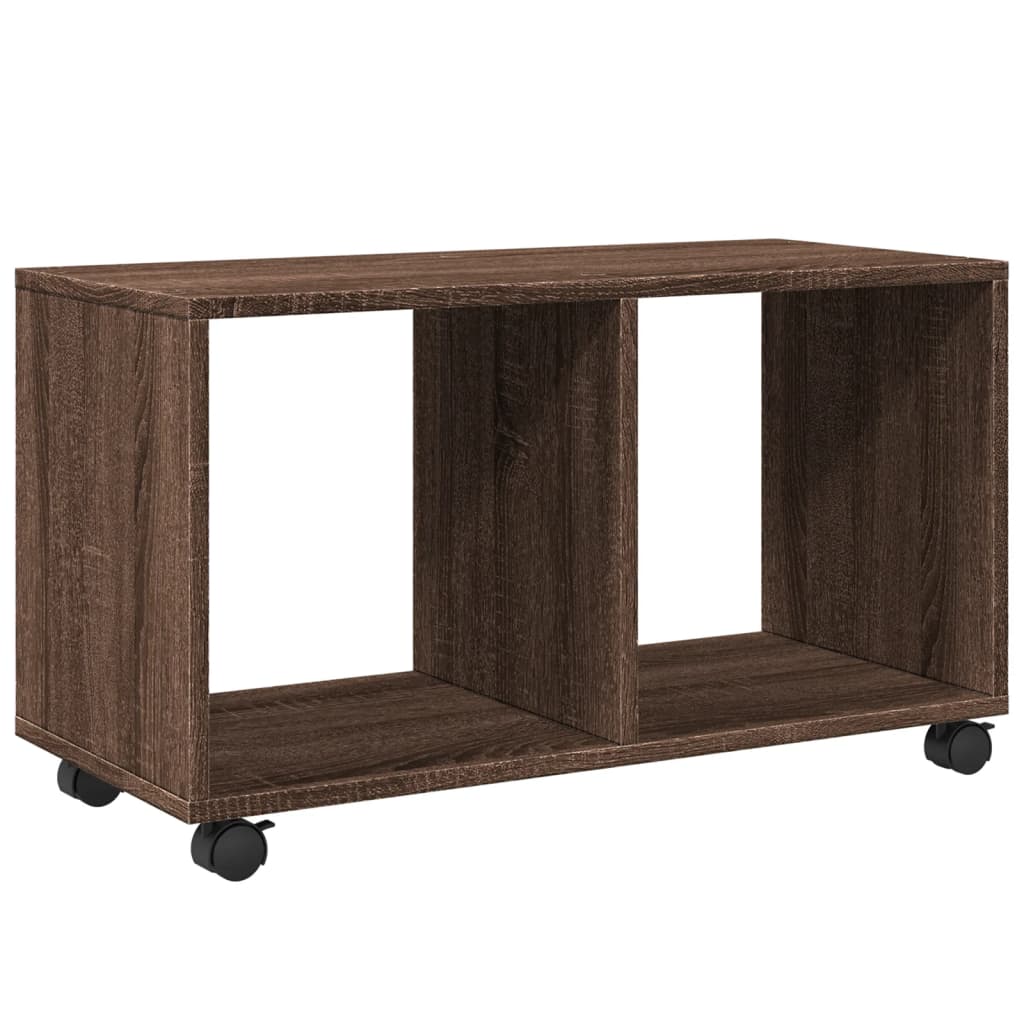 Rolkast 72x33x42,5 cm bewerkt hout bruin eikenkleurig is nu te koop bij PeponiXL, paradijselijk wonen!