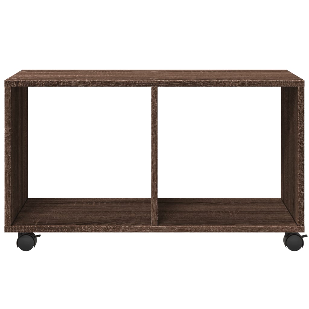 Rolkast 72x33x42,5 cm bewerkt hout bruin eikenkleurig is nu te koop bij PeponiXL, paradijselijk wonen!