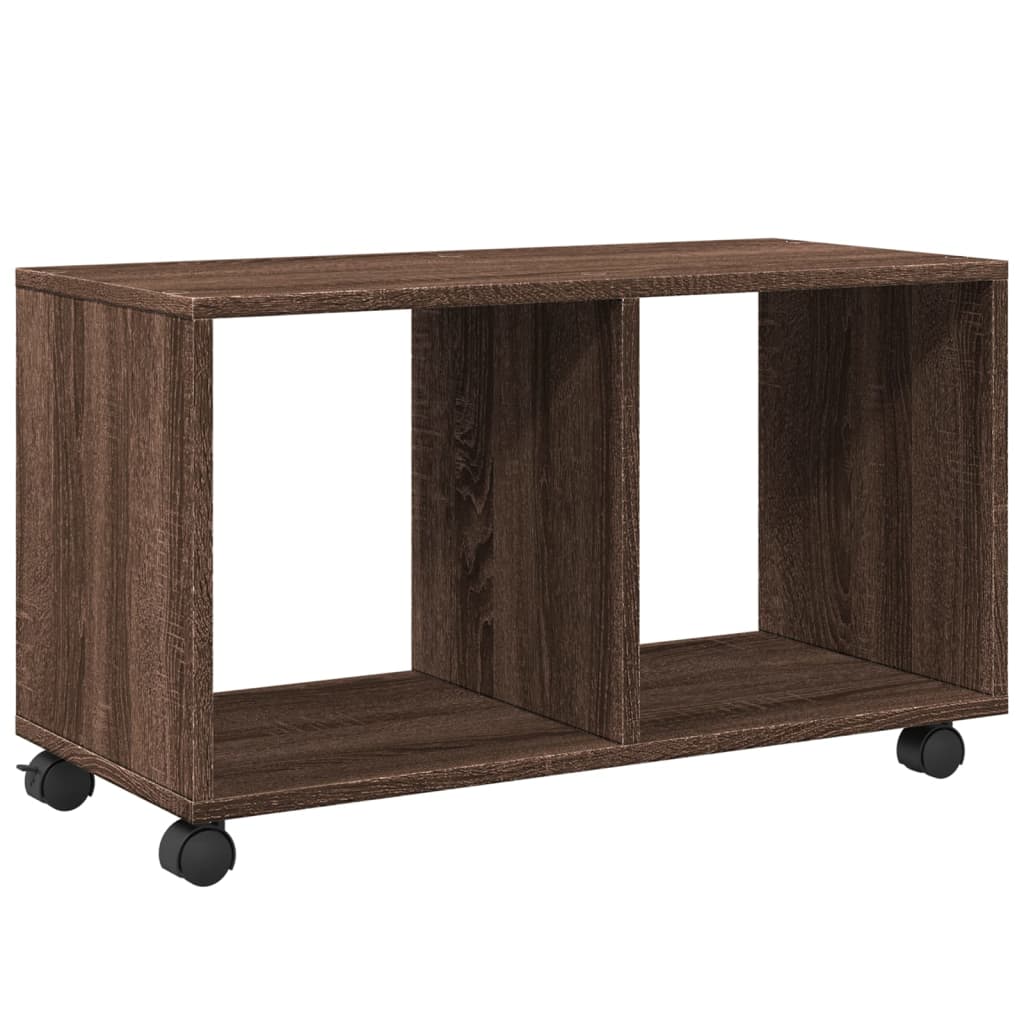 Rolkast 72x33x42,5 cm bewerkt hout bruin eikenkleurig is nu te koop bij PeponiXL, paradijselijk wonen!