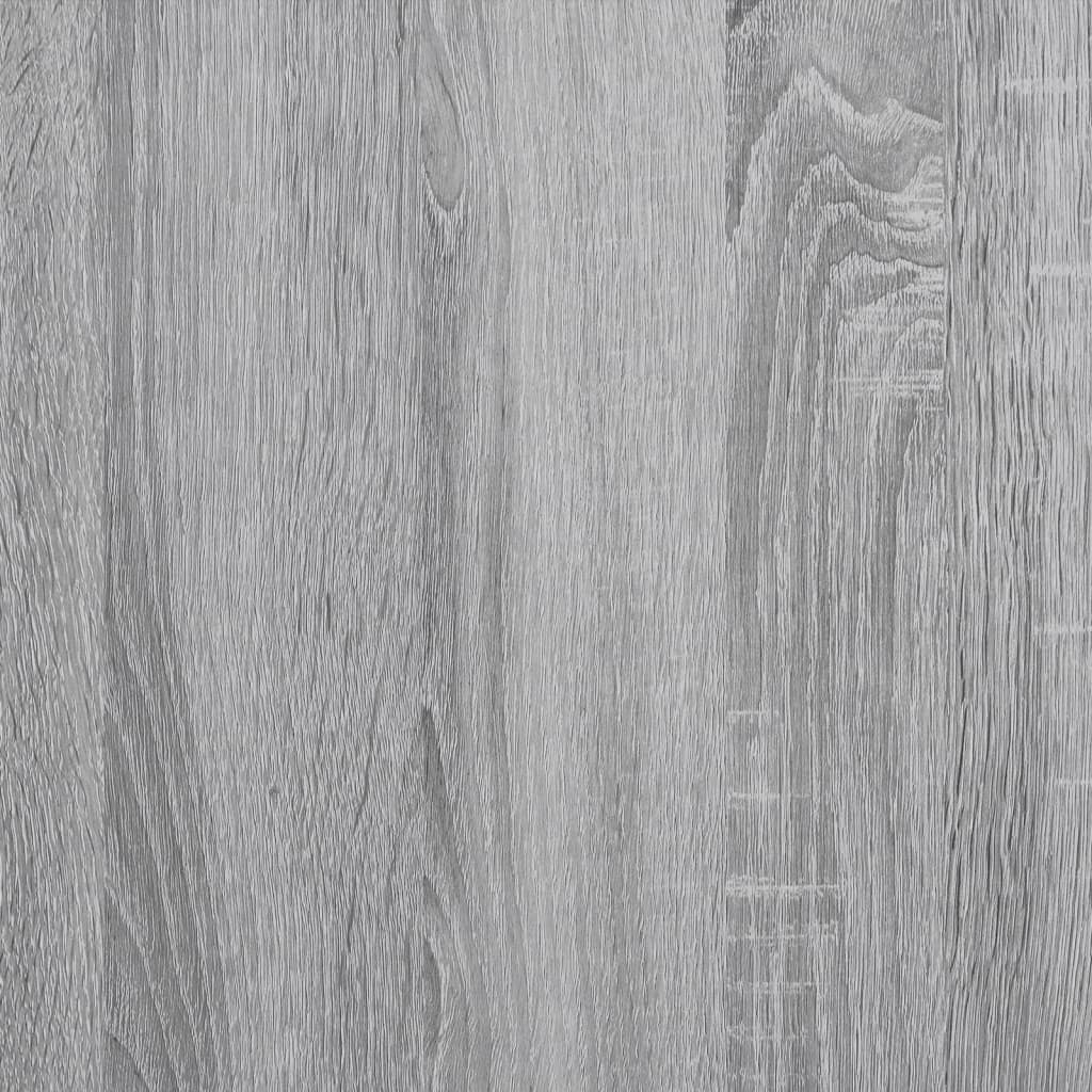 Bijzettafel met wieltjes 70x35x60 cm hout grijs sonoma eiken is nu te koop bij PeponiXL, paradijselijk wonen!