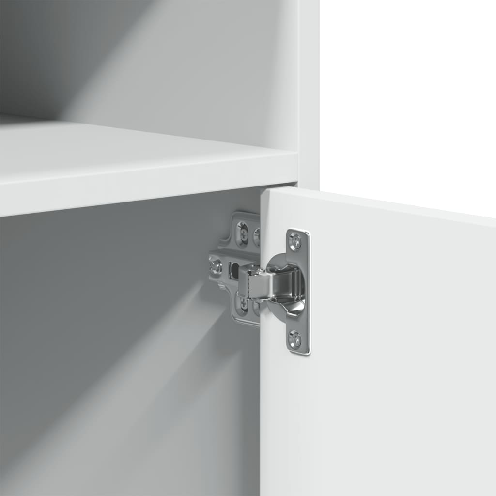 Rolkast 60x48x81 cm bewerkt hout wit is nu te koop bij PeponiXL, paradijselijk wonen!