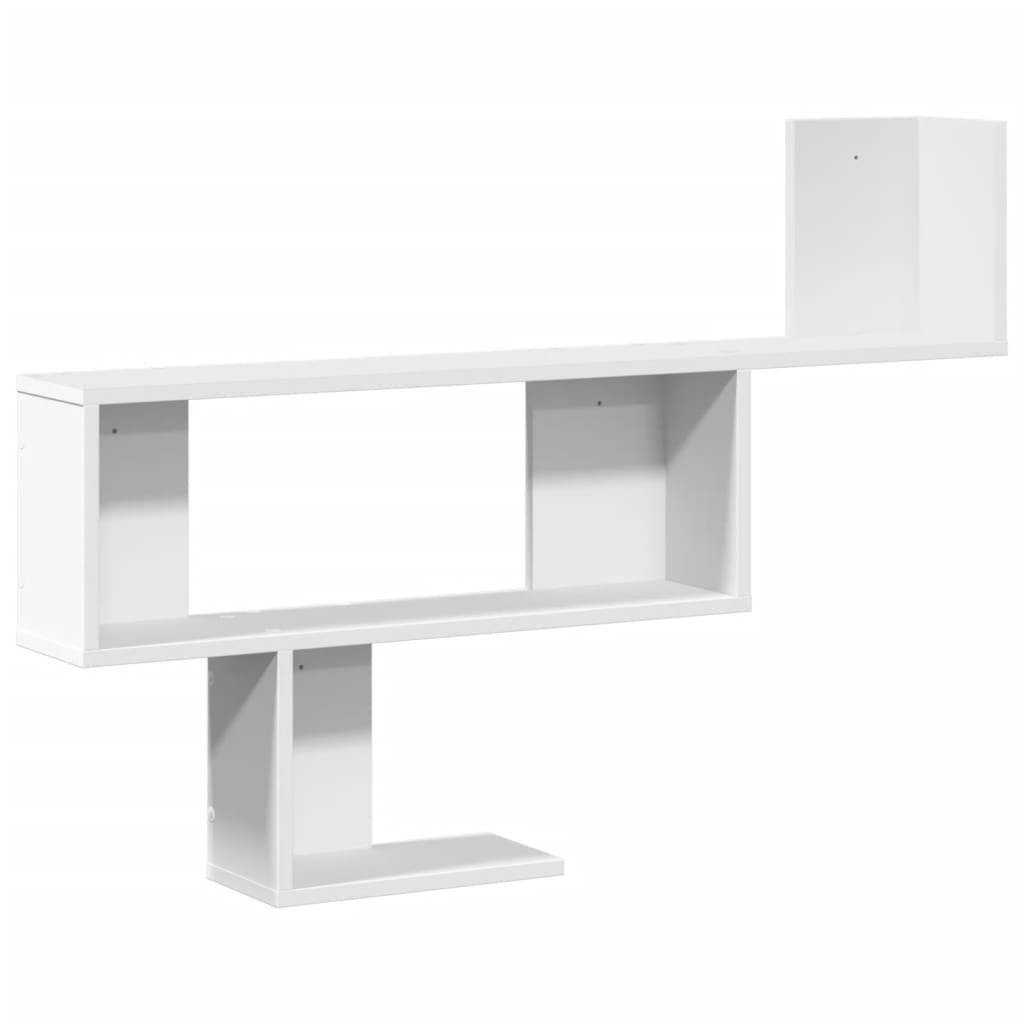 Wandschap 100x15x70 cm bewerkt hout wit is nu te koop bij PeponiXL, paradijselijk wonen!