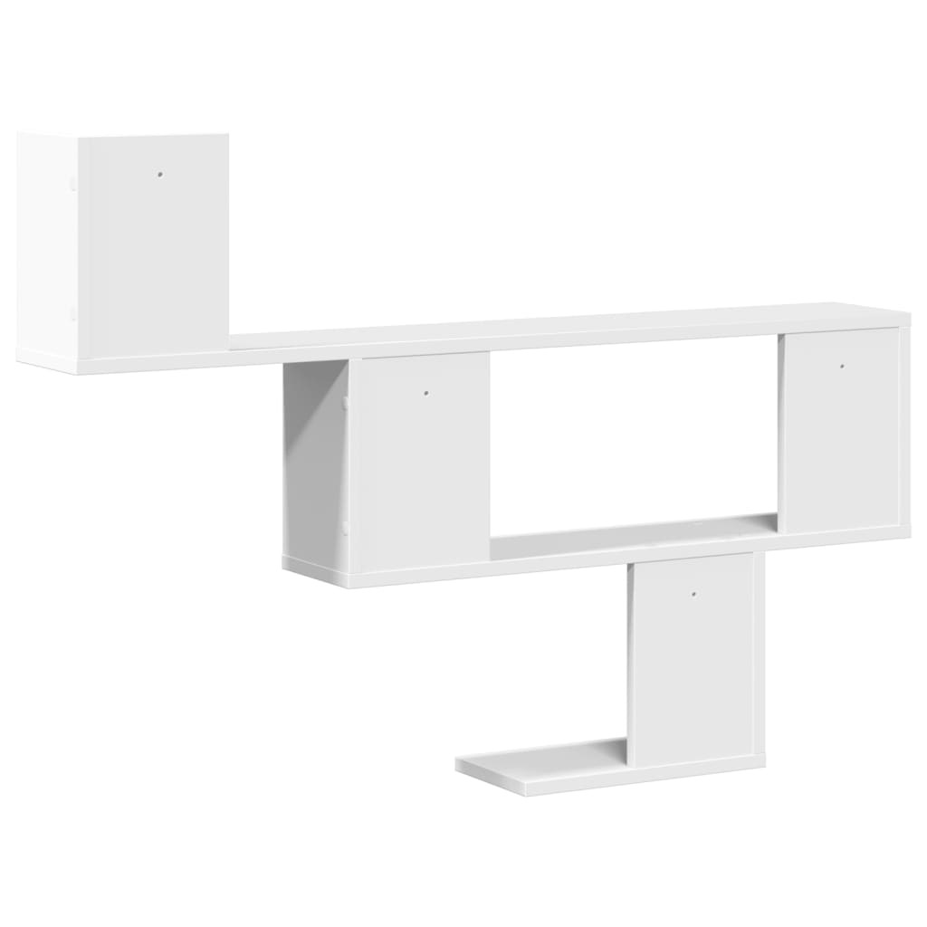 Wandschap 100x15x70 cm bewerkt hout wit is nu te koop bij PeponiXL, paradijselijk wonen!