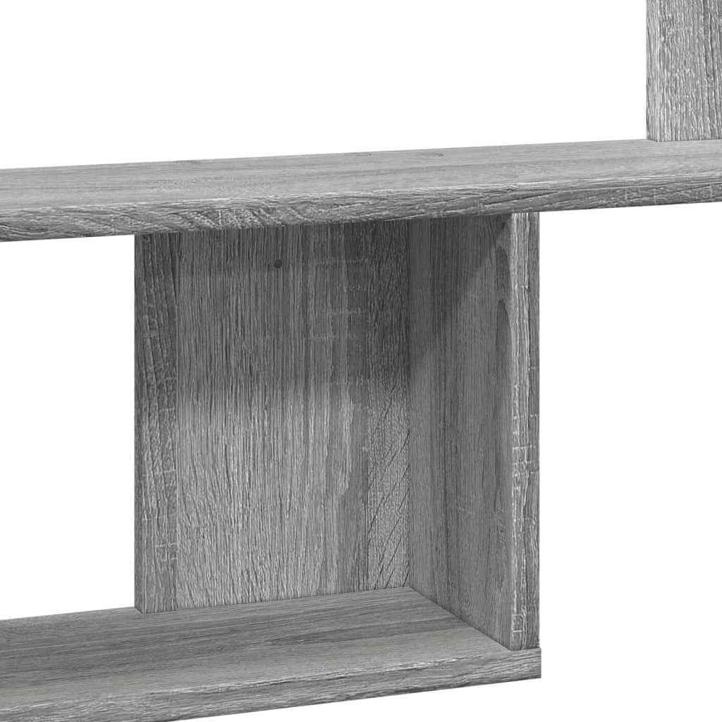 Wandschap 100x15x70 cm bewerkt hout grijs sonoma eikenkleurig is nu te koop bij PeponiXL, paradijselijk wonen!