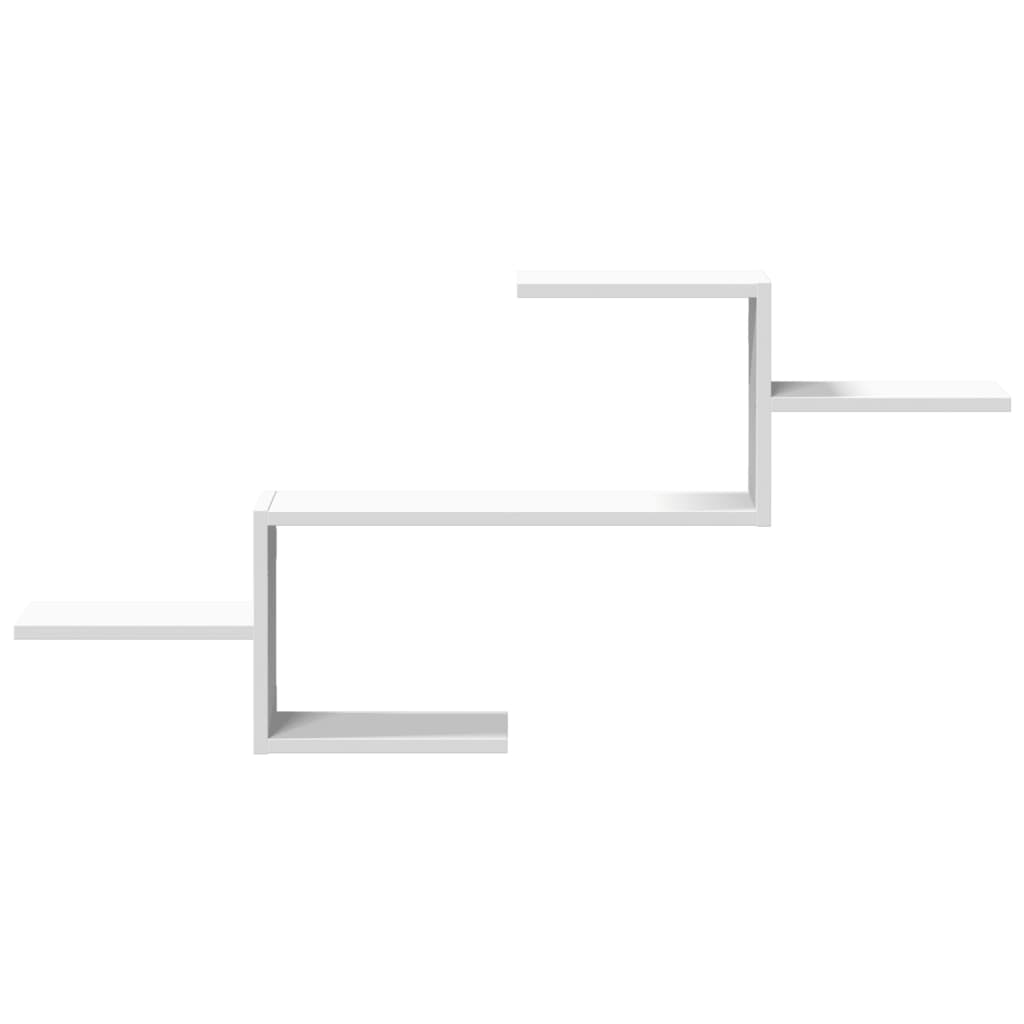 Wandschap 104x15x49 cm bewerkt hout wit is nu te koop bij PeponiXL, paradijselijk wonen!