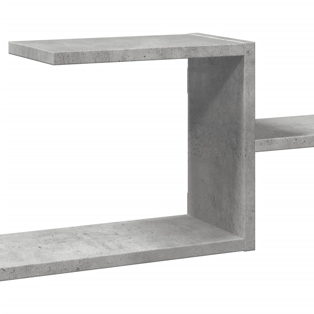Wandschap 104x15x49 cm bewerkt hout betongrijs is nu te koop bij PeponiXL, paradijselijk wonen!