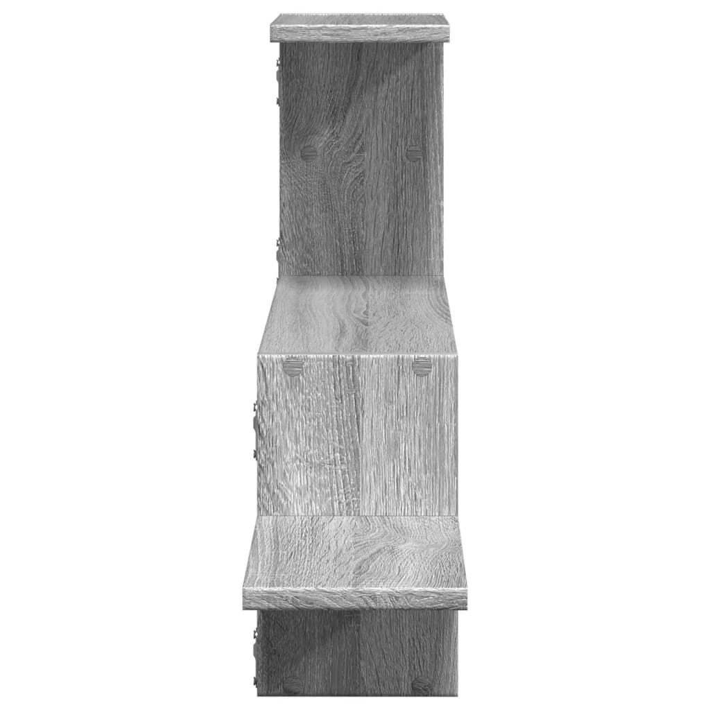 Wandschap 104x15x49 cm bewerkt hout grijs sonoma eikenkleurig is nu te koop bij PeponiXL, paradijselijk wonen!