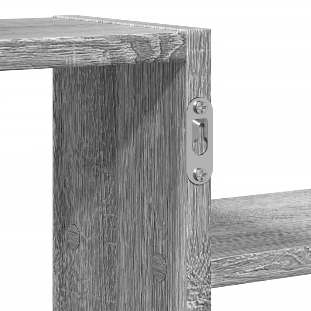 Wandschap 104x15x49 cm bewerkt hout grijs sonoma eikenkleurig is nu te koop bij PeponiXL, paradijselijk wonen!