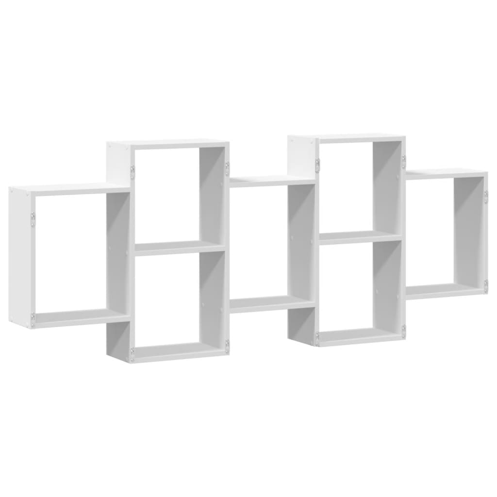 Wandschap 159x18x65 cm bewerkt hout wit is nu te koop bij PeponiXL, paradijselijk wonen!