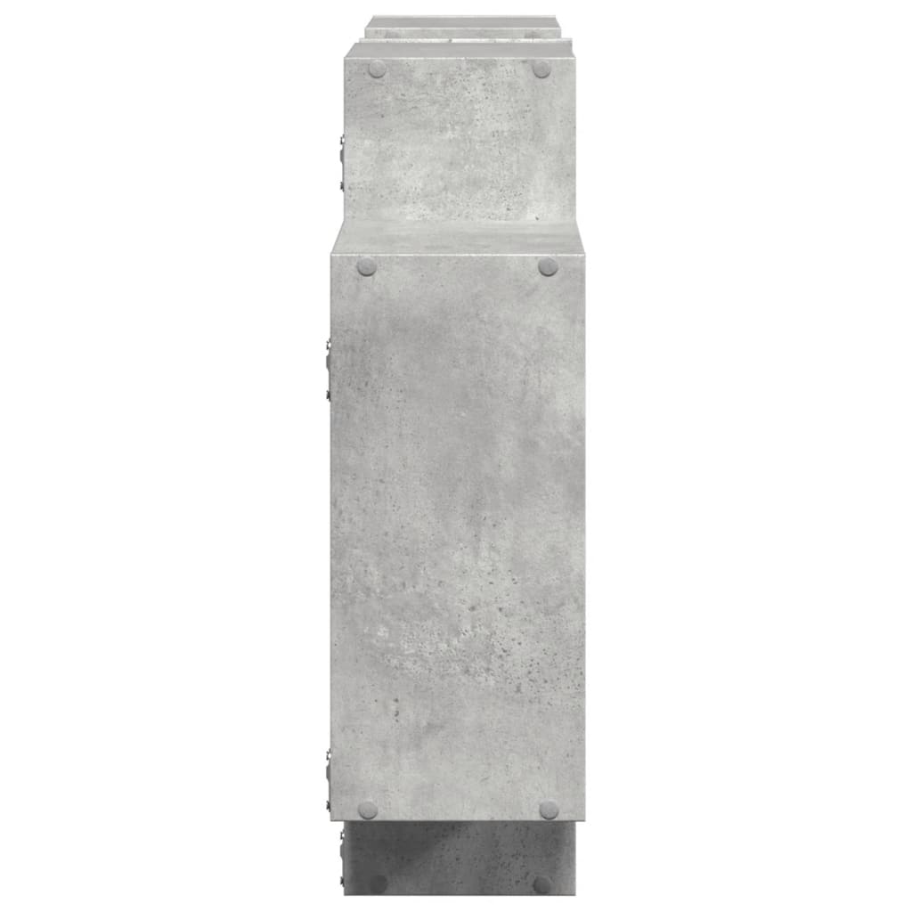 Wandschap 159x18x65 cm bewerkt hout betongrijs is nu te koop bij PeponiXL, paradijselijk wonen!
