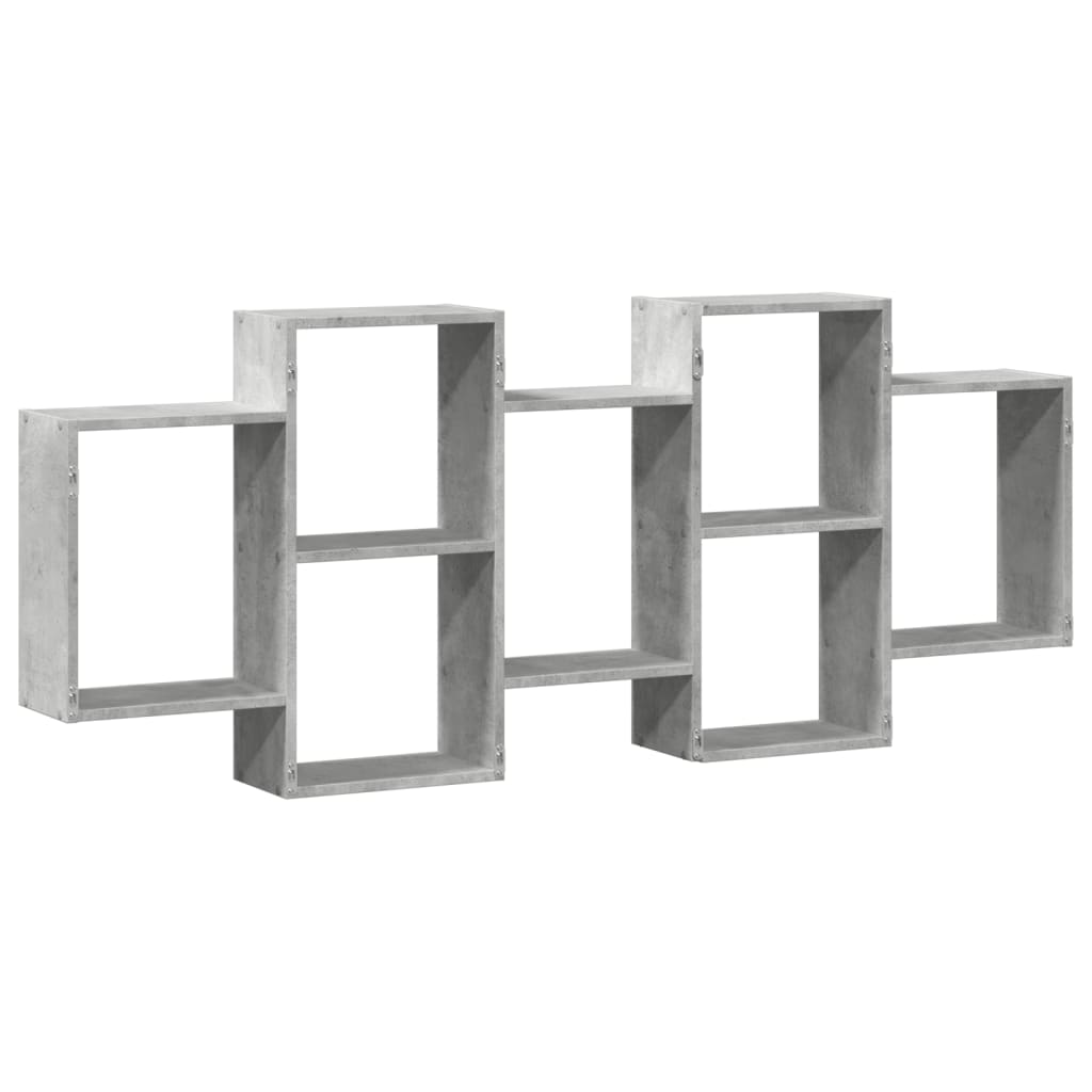 Wandschap 159x18x65 cm bewerkt hout betongrijs is nu te koop bij PeponiXL, paradijselijk wonen!