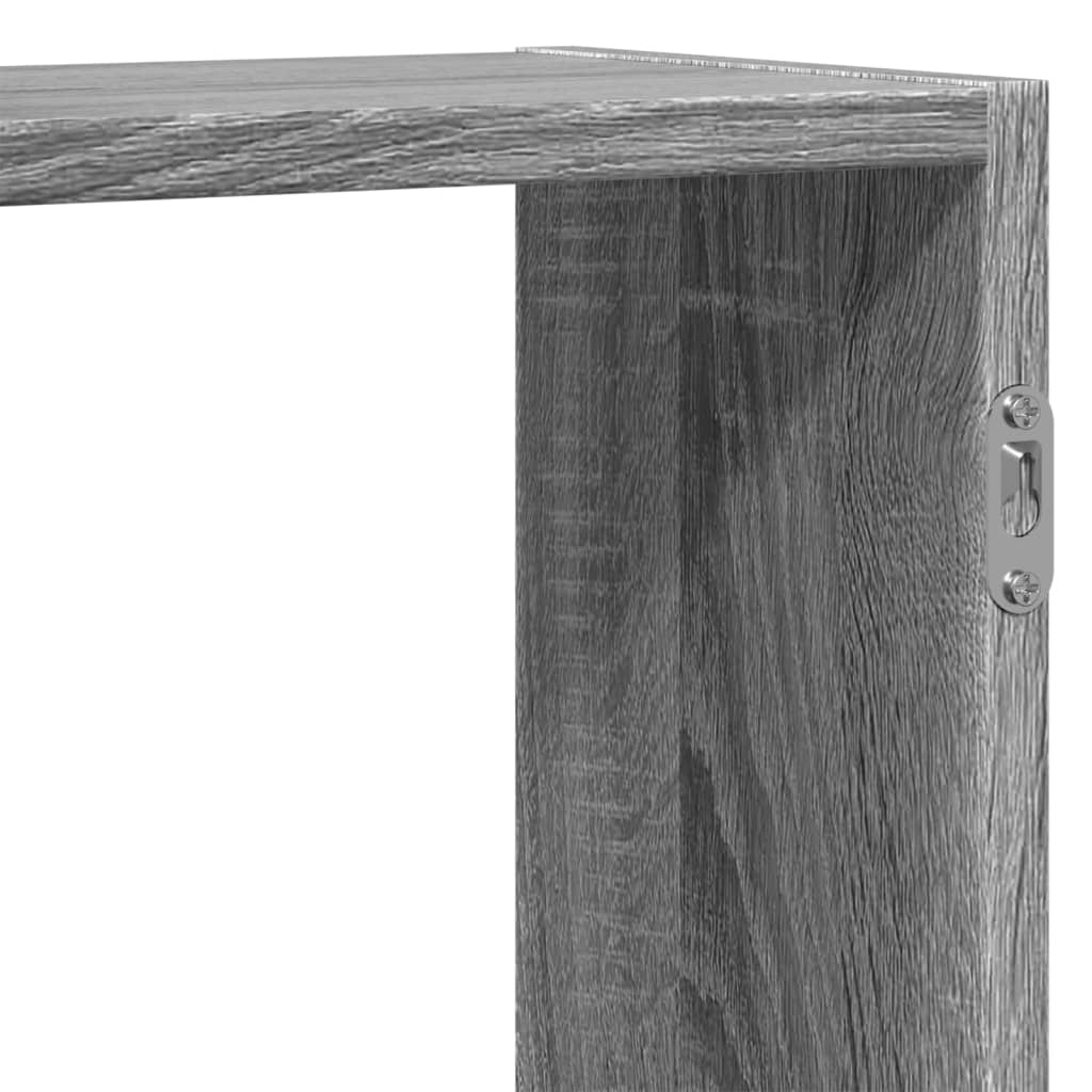 Wandschap 159x18x65 cm bewerkt hout grijs sonoma eikenkleurig is nu te koop bij PeponiXL, paradijselijk wonen!