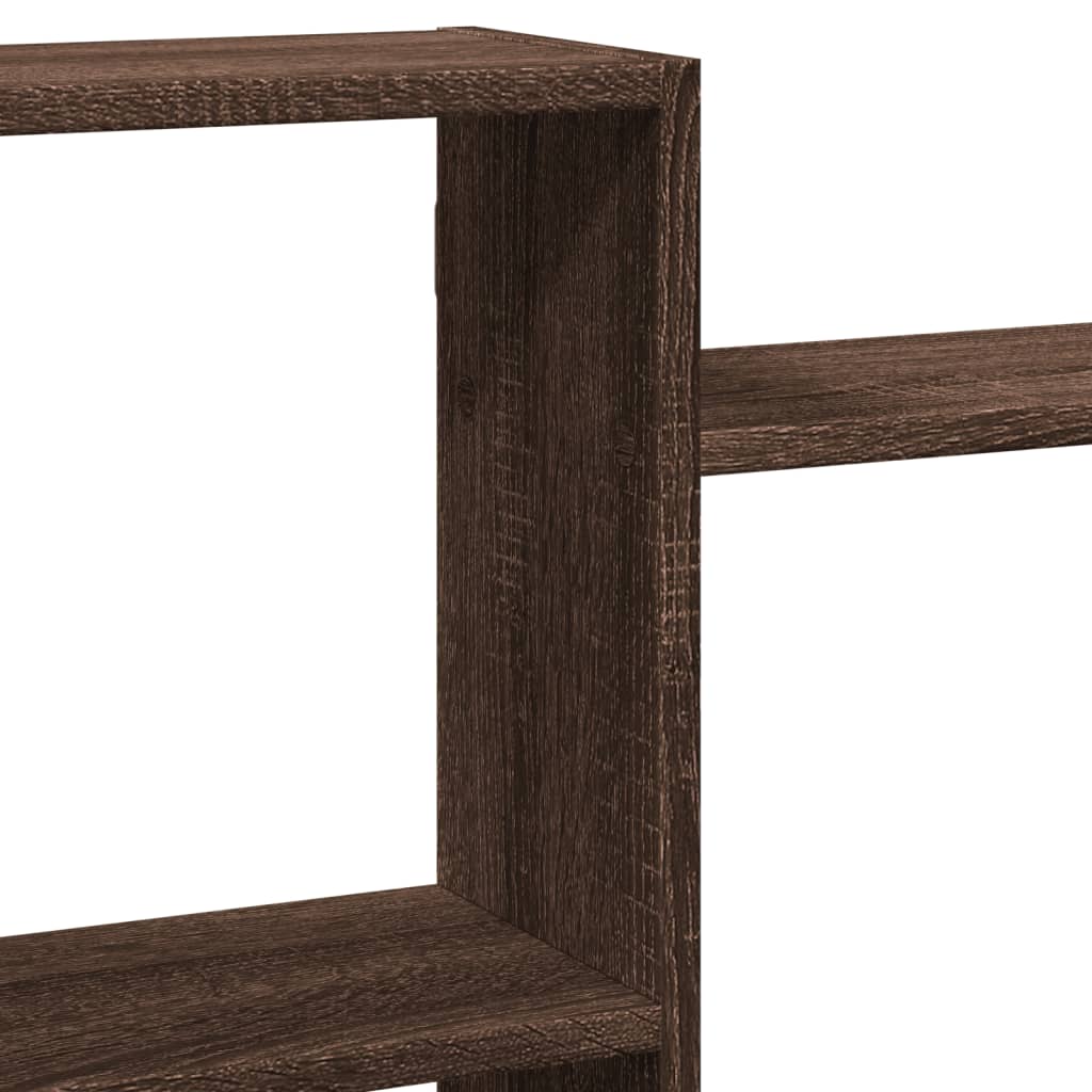 Wandschap 159x18x65 cm bewerkt hout bruin eikenkleurig is nu te koop bij PeponiXL, paradijselijk wonen!
