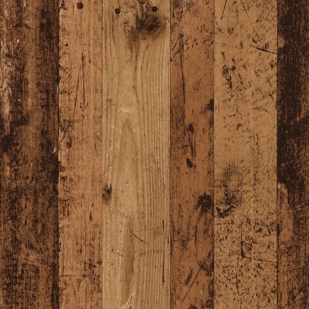 Wandschap 159x18x65 cm bewerkt hout oud houtkleurig is nu te koop bij PeponiXL, paradijselijk wonen!