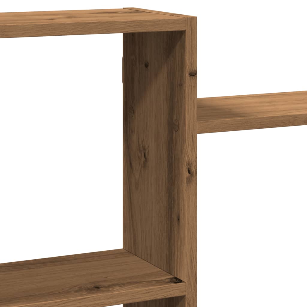 Wandschap 159x18x65 cm bewerkt hout artisanaal eikenkleurig is nu te koop bij PeponiXL, paradijselijk wonen!