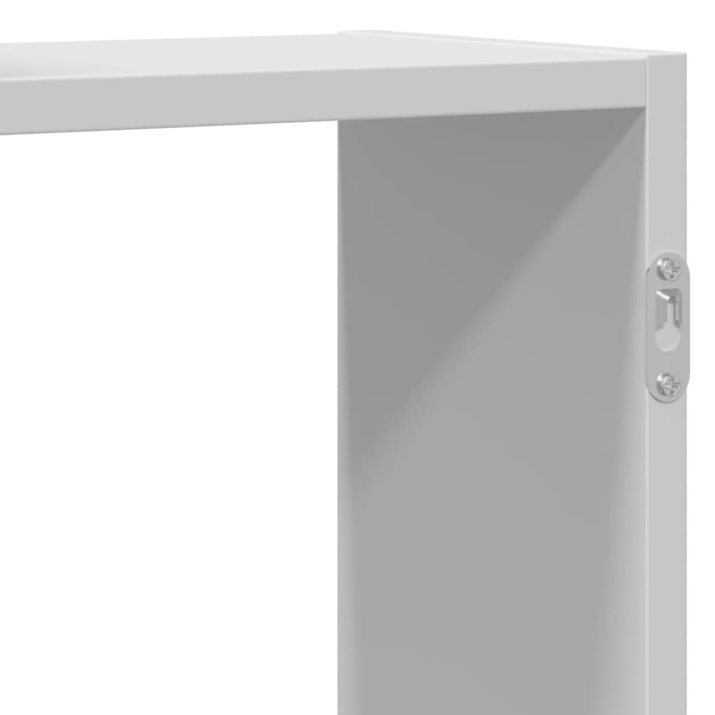 Wandschap 129x18x42 cm bewerkt hout wit is nu te koop bij PeponiXL, paradijselijk wonen!