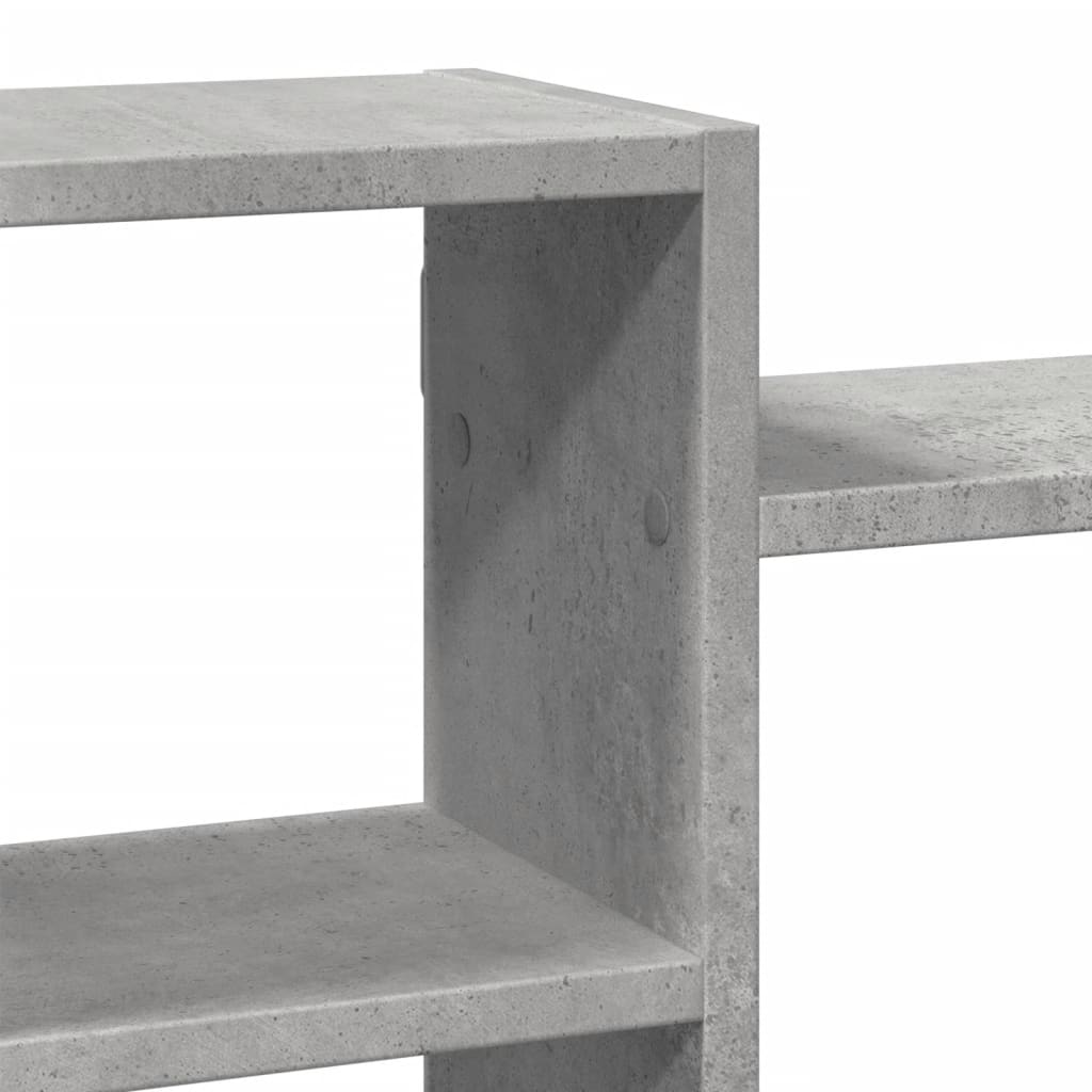 Wandschap 129x18x42 cm bewerkt hout betongrijs is nu te koop bij PeponiXL, paradijselijk wonen!