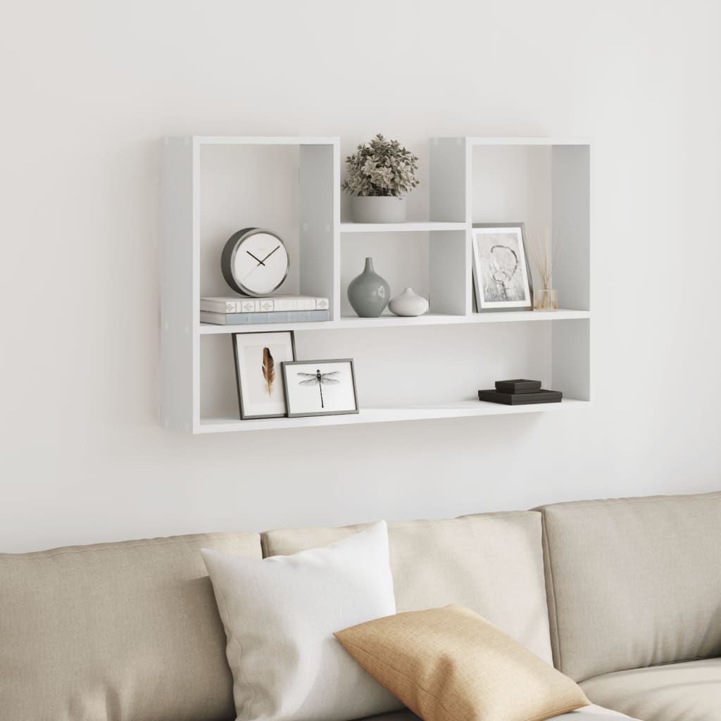 Wandplank Wit 99x15x60 cm Bewerkt Hout is nu te koop bij PeponiXL, paradijselijk wonen!