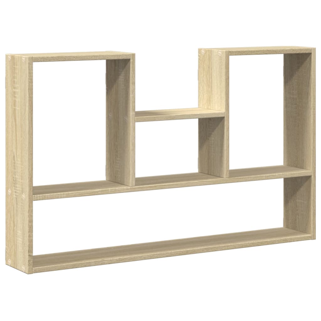 Wandschap 99x15x60 cm bewerkt hout sonoma eikenkleurig is nu te koop bij PeponiXL, paradijselijk wonen!