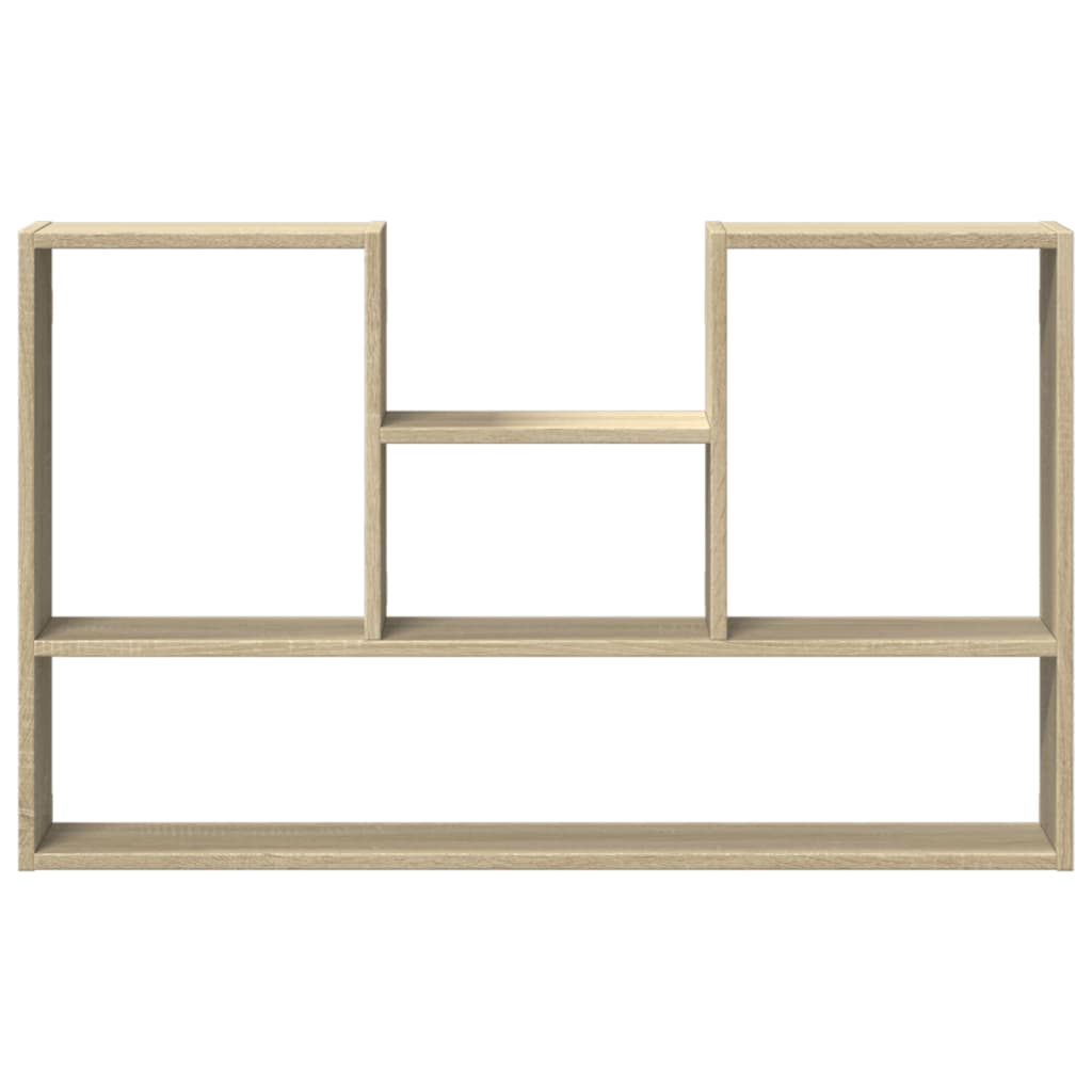 Wandschap 99x15x60 cm bewerkt hout sonoma eikenkleurig is nu te koop bij PeponiXL, paradijselijk wonen!