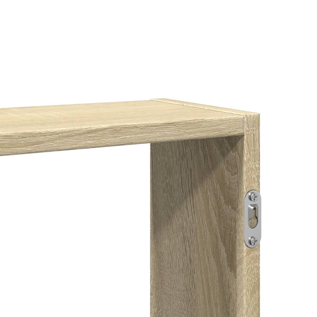 Wandschap 99x15x60 cm bewerkt hout sonoma eikenkleurig is nu te koop bij PeponiXL, paradijselijk wonen!