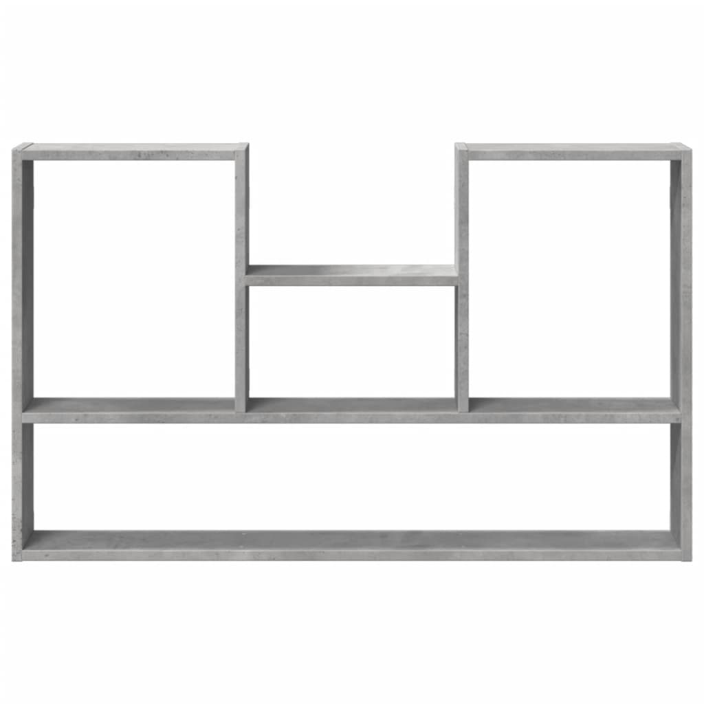 Wandschap 99x15x60 cm bewerkt hout betongrijs is nu te koop bij PeponiXL, paradijselijk wonen!