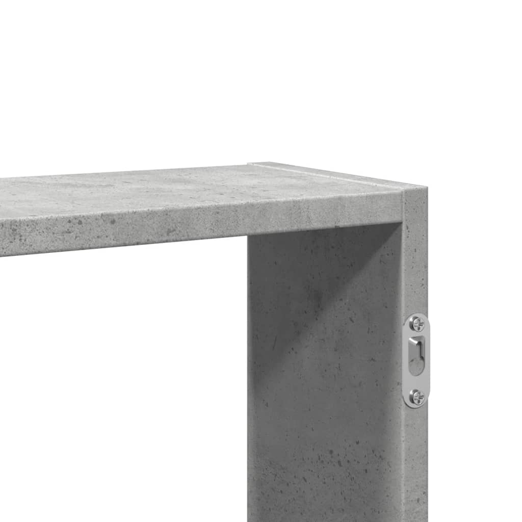 Wandschap 99x15x60 cm bewerkt hout betongrijs is nu te koop bij PeponiXL, paradijselijk wonen!