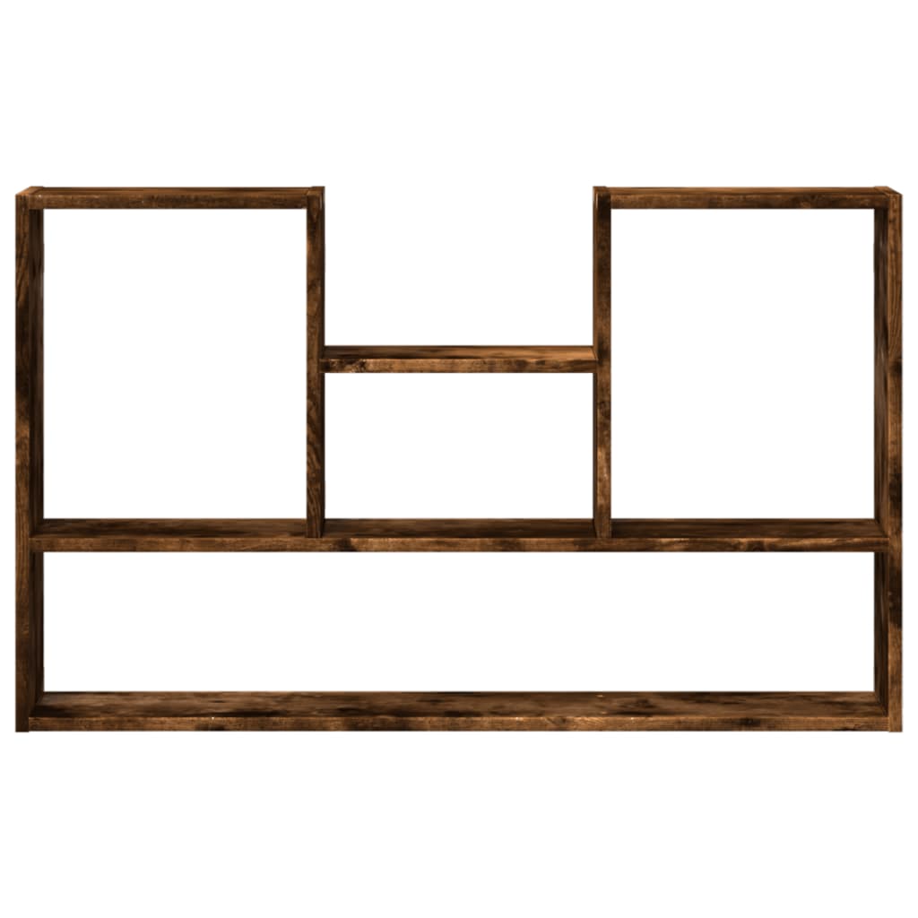 Wandschap 99x15x60 cm bewerkt hout gerookt eikenkleurig is nu te koop bij PeponiXL, paradijselijk wonen!