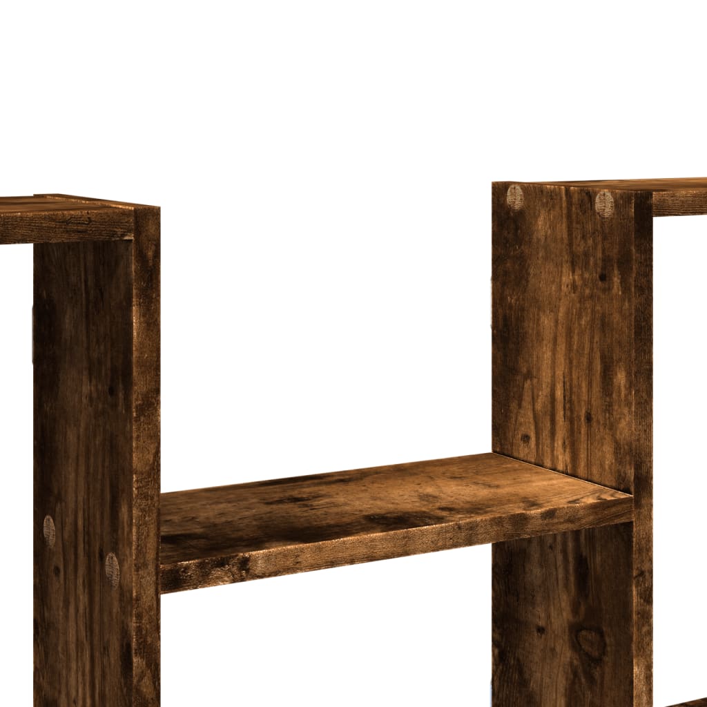 Wandschap 99x15x60 cm bewerkt hout gerookt eikenkleurig is nu te koop bij PeponiXL, paradijselijk wonen!