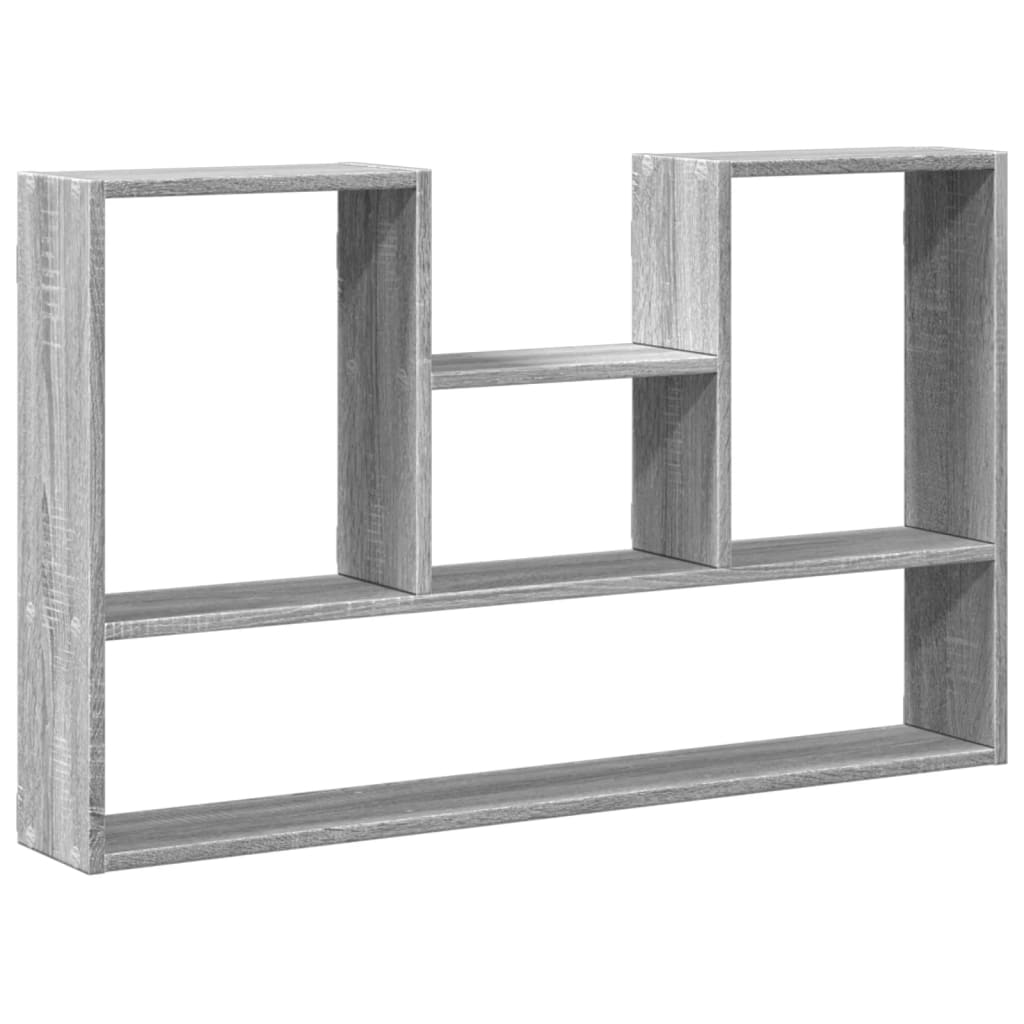 Wandschap 99x15x60 cm bewerkt hout grijs sonoma eikenkleurig is nu te koop bij PeponiXL, paradijselijk wonen!