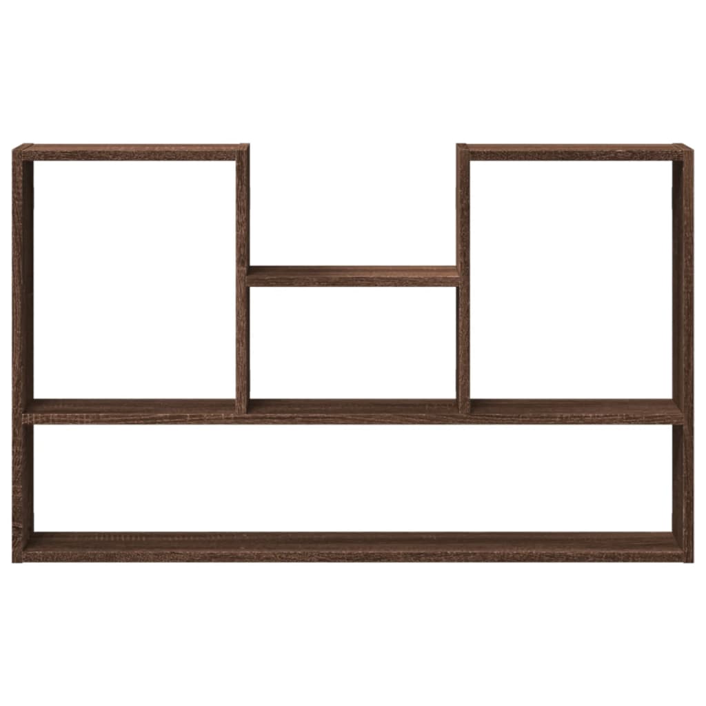 Wandschap 99x15x60 cm bewerkt hout bruin eikenkleurig is nu te koop bij PeponiXL, paradijselijk wonen!