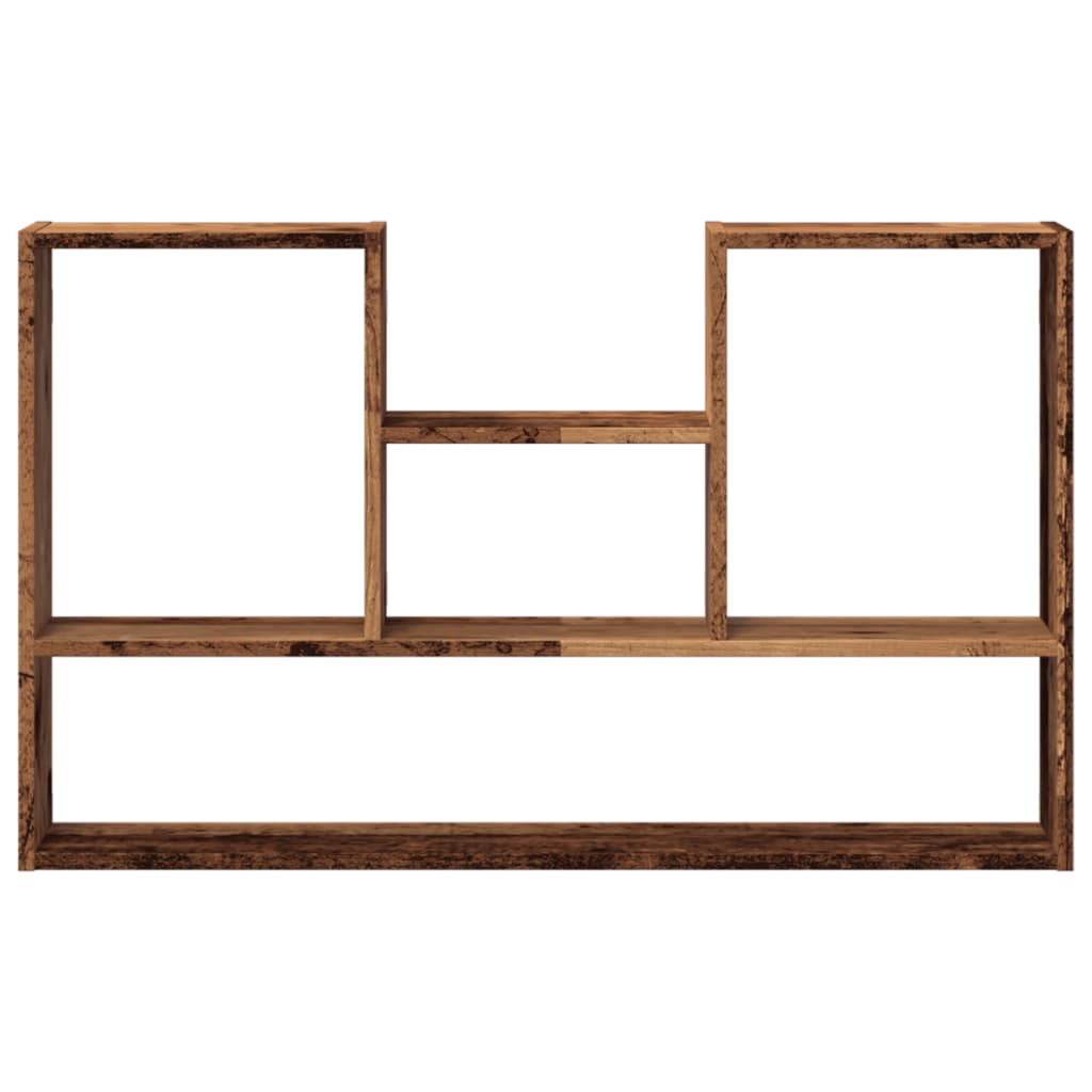 Wandschap 99x15x60 cm bewerkt hout oud houtkleurig is nu te koop bij PeponiXL, paradijselijk wonen!