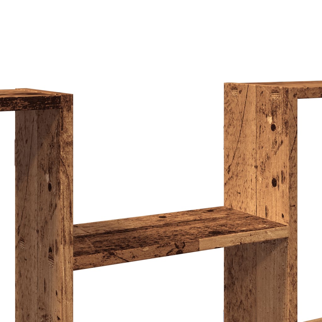 Wandschap 99x15x60 cm bewerkt hout oud houtkleurig is nu te koop bij PeponiXL, paradijselijk wonen!