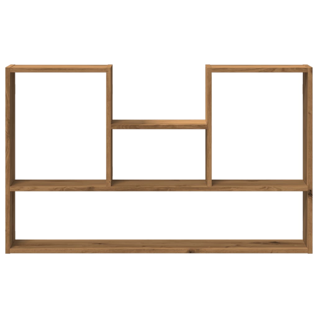 Wandschap 99x15x60 cm bewerkt hout artisanaal eikenkleurig is nu te koop bij PeponiXL, paradijselijk wonen!