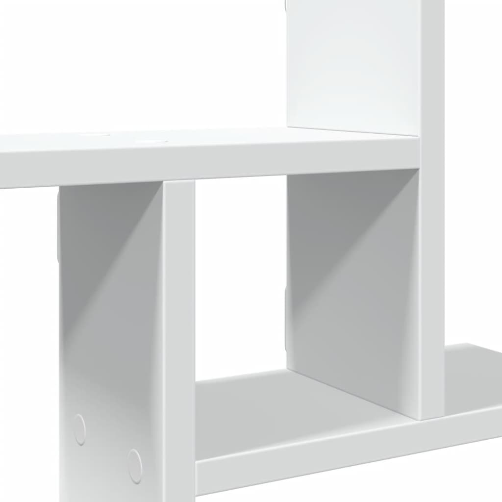 Wandschappen 2 st 38x12x38 cm bewerkt hout wit is nu te koop bij PeponiXL, paradijselijk wonen!