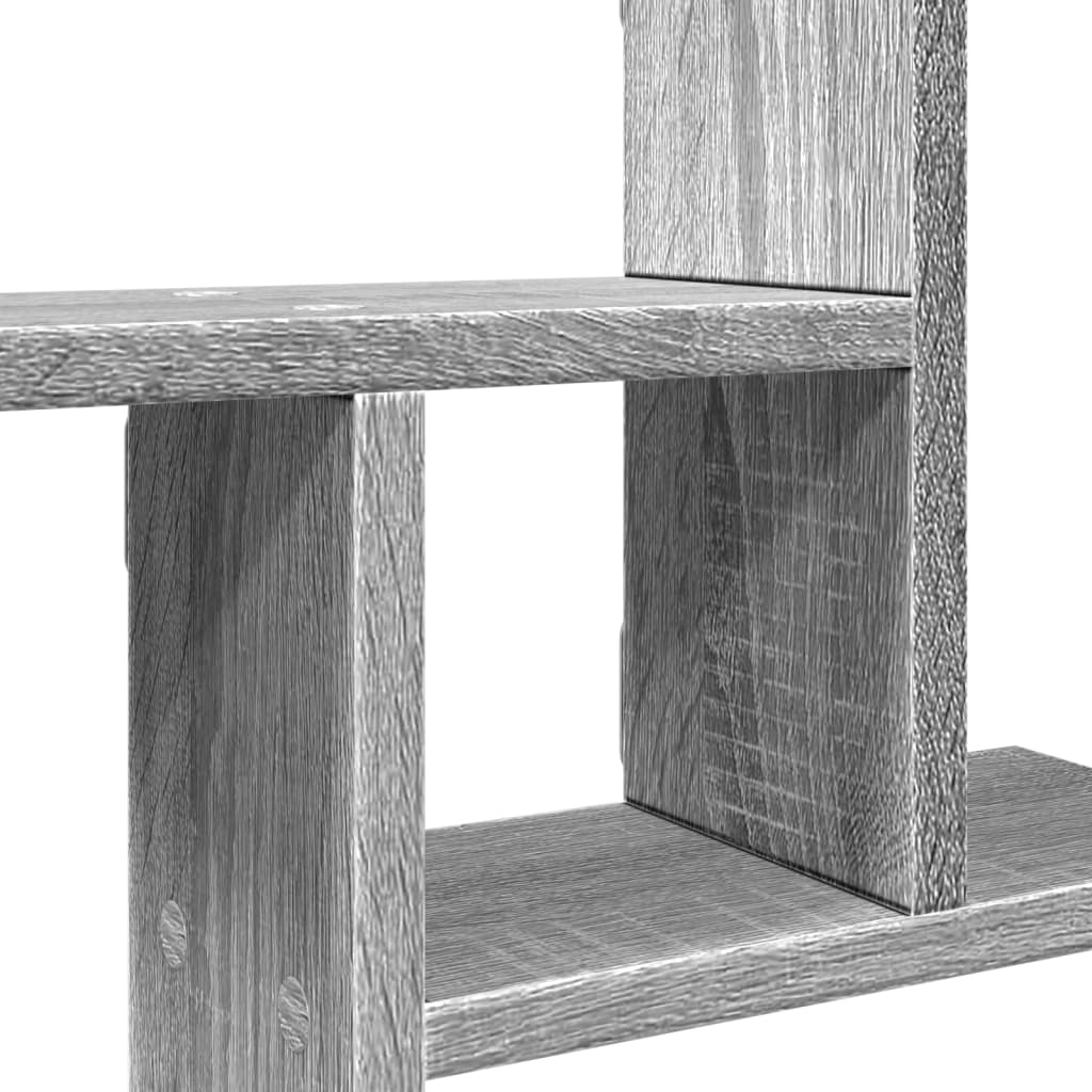 Wandschappen 2 st 38x12x38 cm bewerkt hout grijs sonoma eiken is nu te koop bij PeponiXL, paradijselijk wonen!