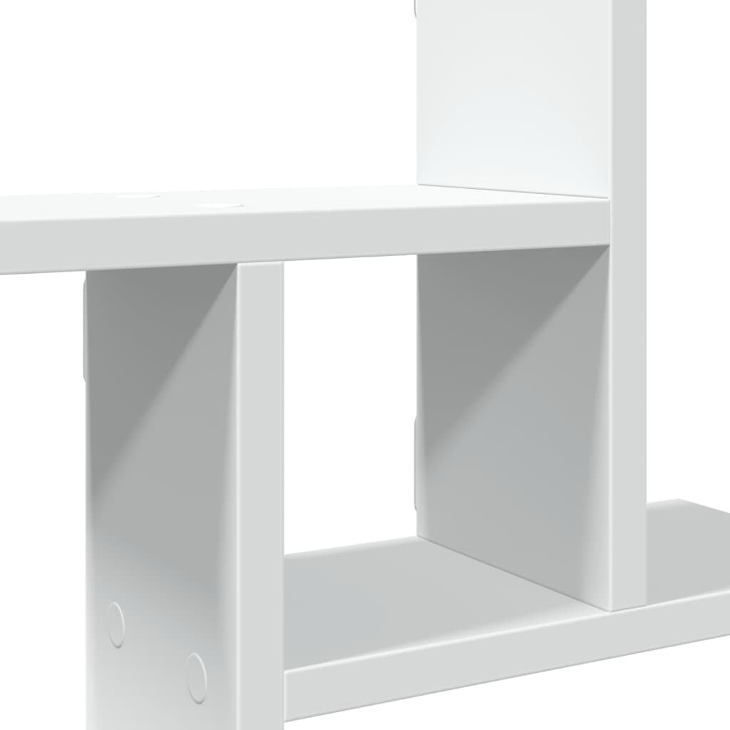 Wandschappen 2 st 50x12x50 cm bewerkt hout wit is nu te koop bij PeponiXL, paradijselijk wonen!