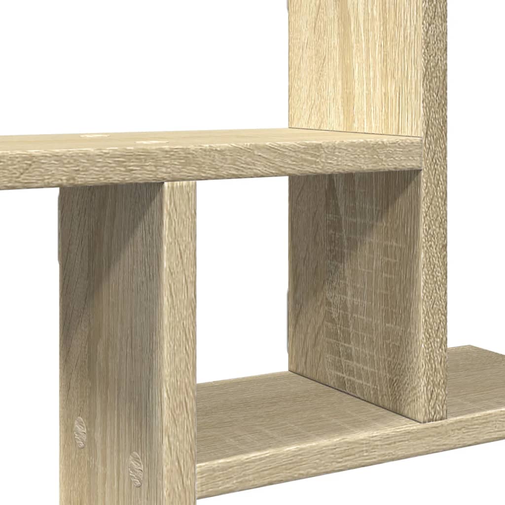 Wandschappen 2 st 50x12x50 cm bewerkt hout sonoma eikenkleurig is nu te koop bij PeponiXL, paradijselijk wonen!