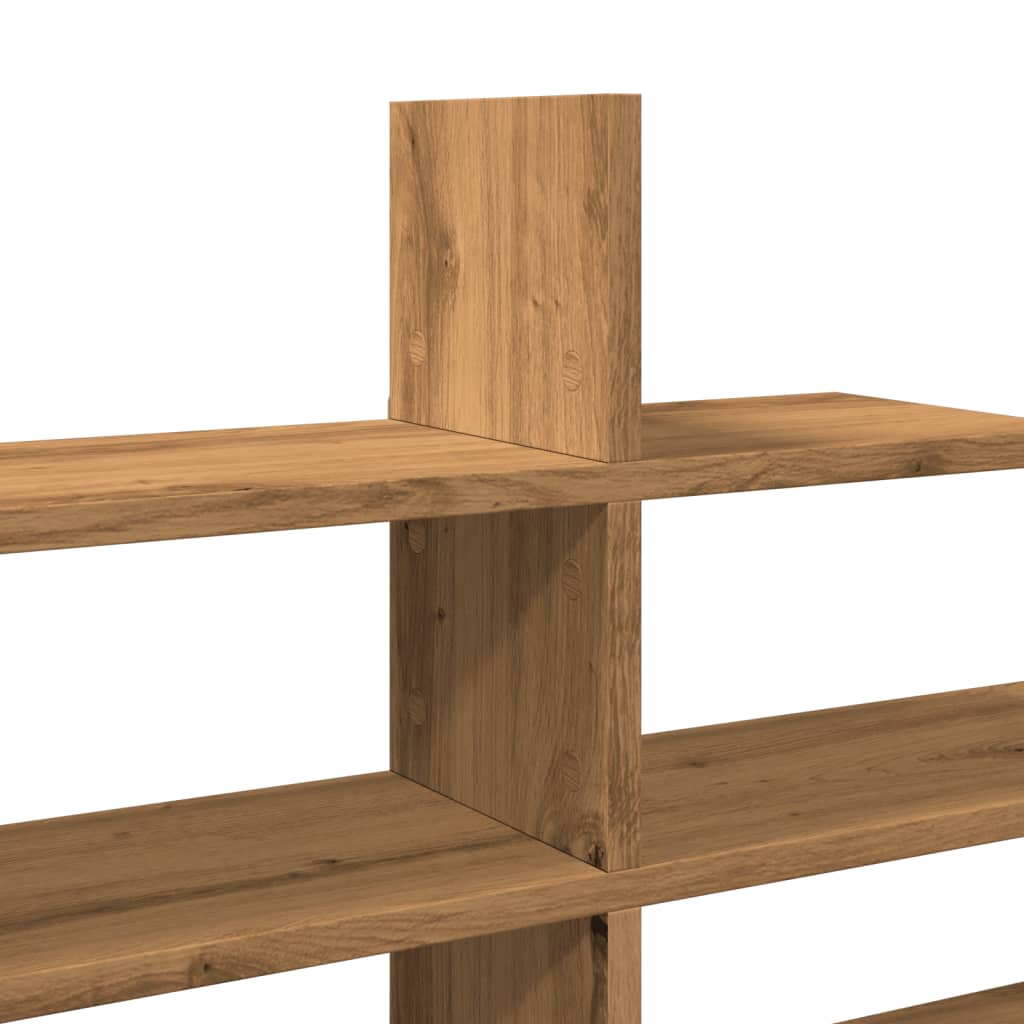 Wandschap 124,5x18x60,5 cm bewerkt hout artisanaal eikenkleurig is nu te koop bij PeponiXL, paradijselijk wonen!