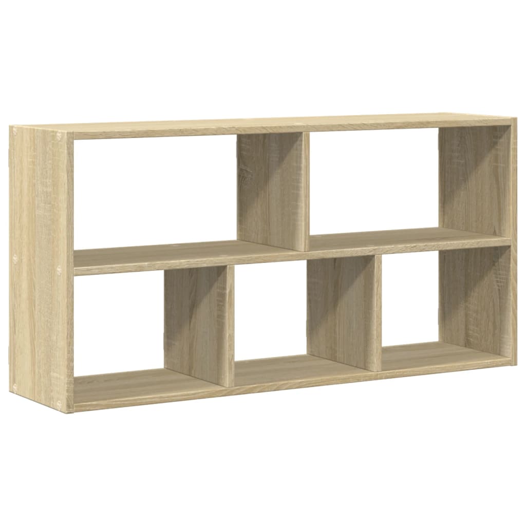 Wandschap 100x25x50 cm bewerkt hout sonoma eikenkleurig is nu te koop bij PeponiXL, paradijselijk wonen!