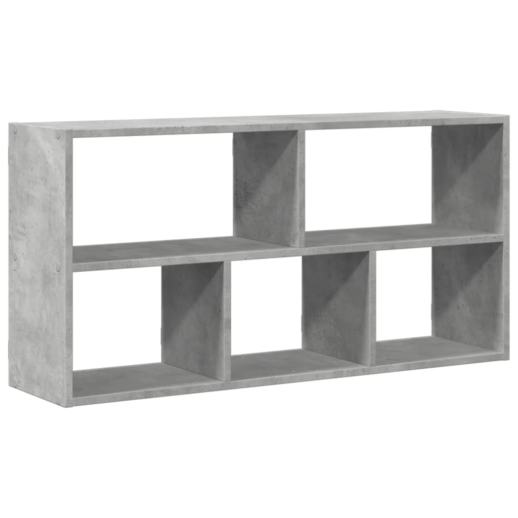 Wandschap 100x25x50 cm bewerkt hout betongrijs is nu te koop bij PeponiXL, paradijselijk wonen!