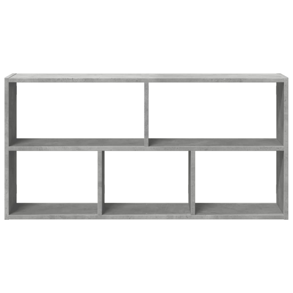 Wandschap 100x25x50 cm bewerkt hout betongrijs is nu te koop bij PeponiXL, paradijselijk wonen!