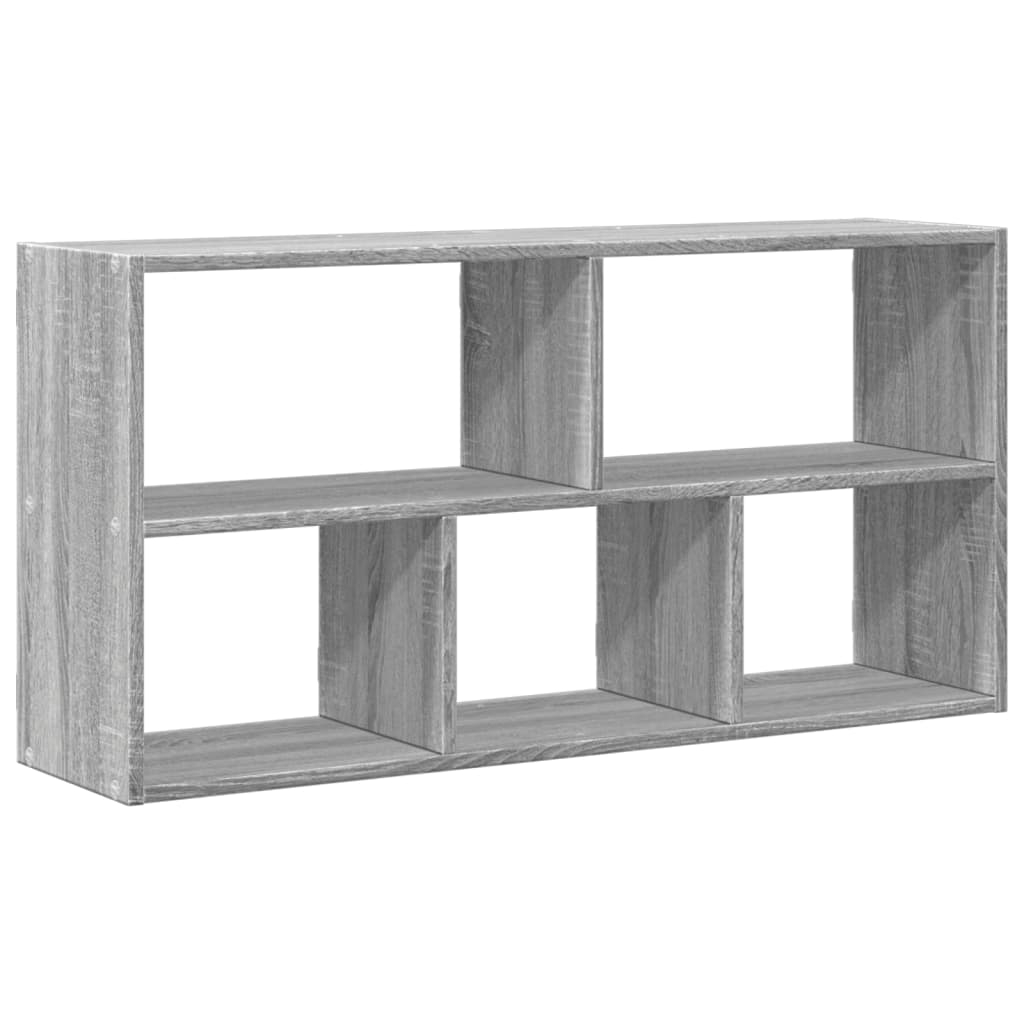 Wandschap 100x25x50 cm bewerkt hout grijs sonoma eikenkleurig is nu te koop bij PeponiXL, paradijselijk wonen!