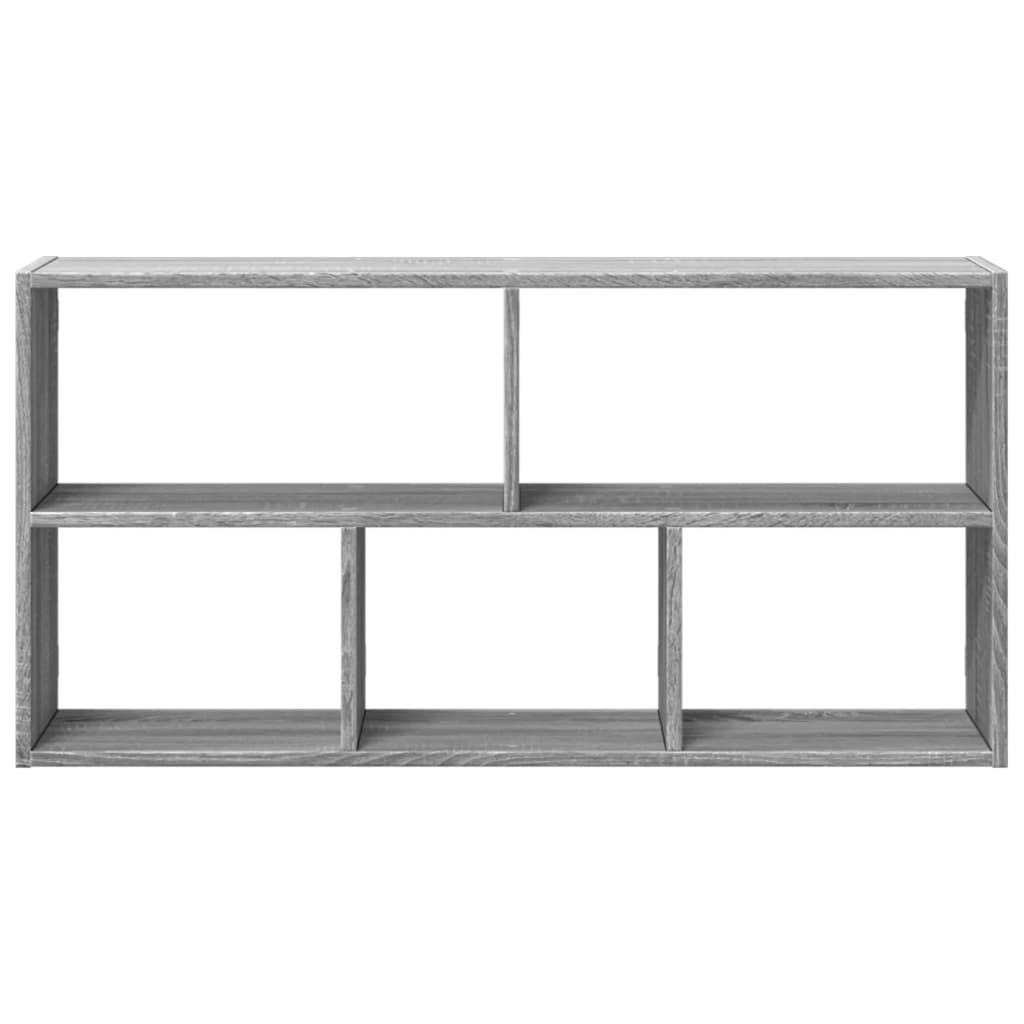 Wandschap 100x25x50 cm bewerkt hout grijs sonoma eikenkleurig is nu te koop bij PeponiXL, paradijselijk wonen!