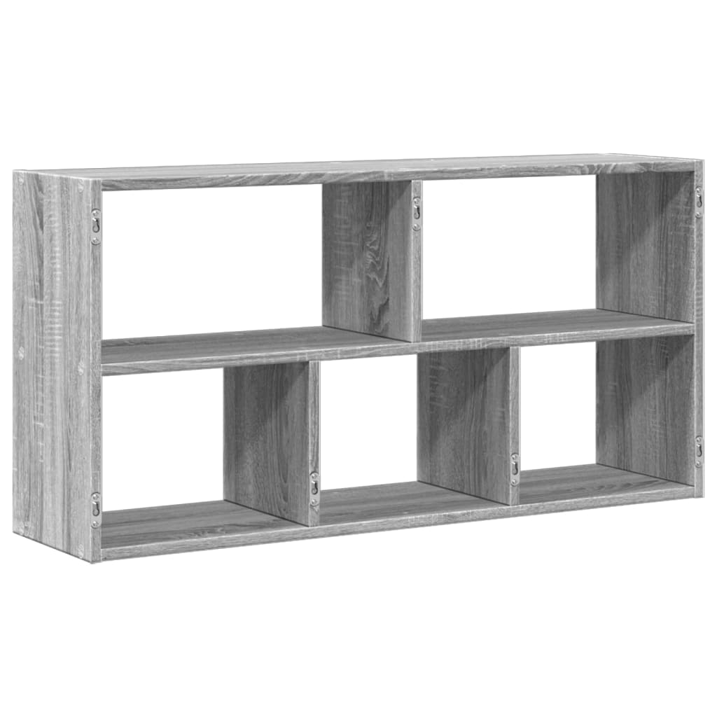 Wandschap 100x25x50 cm bewerkt hout grijs sonoma eikenkleurig is nu te koop bij PeponiXL, paradijselijk wonen!